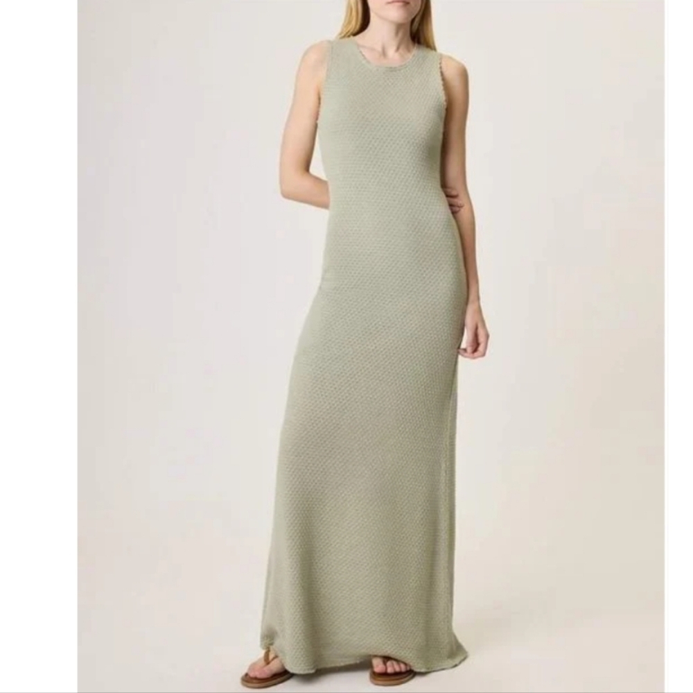 Rag & Bone Carine Texture Knit Maxi Dress In Green XL NWT - Picture 5 of 5
